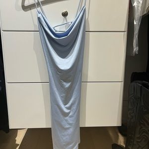 Blue mini dress